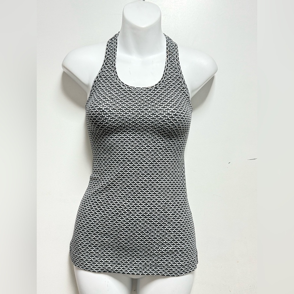lululemon athletica Black and White Patterned Tank Top